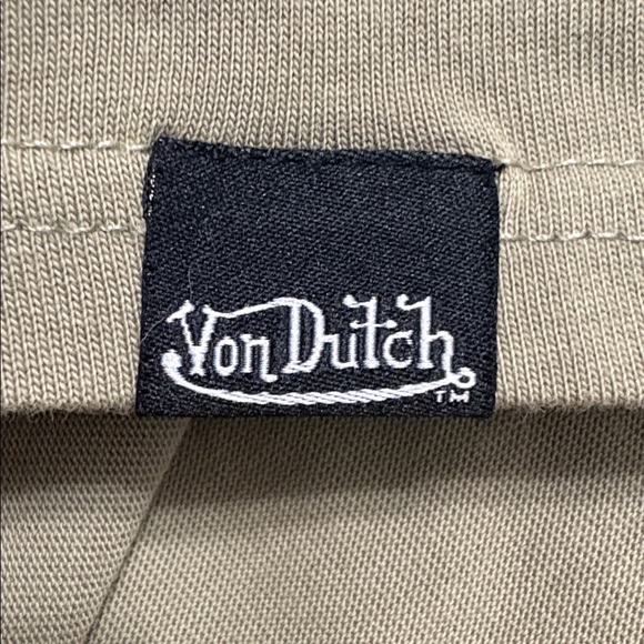 Von Dutch Sage Green Logo Tee - Picture 4 of 12